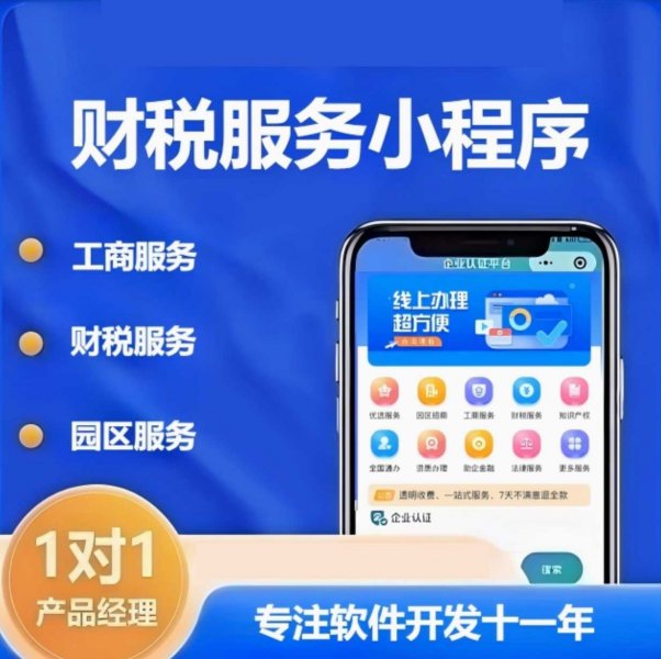 代理记账小程序开发财税工商软件定制开发